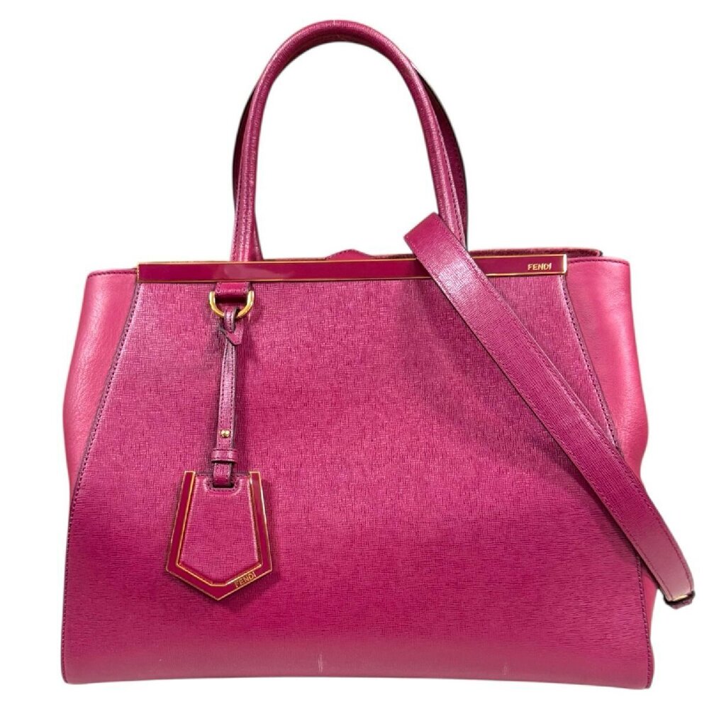 Fendi Toujours Shoulder Bag Leather Purple